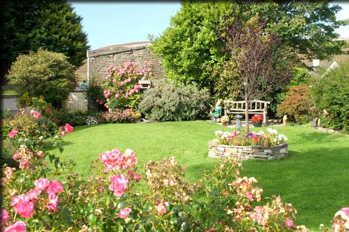 Garden at Hillcrest House Bed and Breakfast in Bangor Erris, West of Ireland