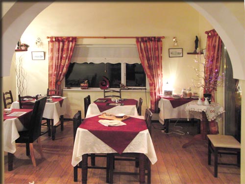 Dining Room at Hillcrest Bed and Breakfast Accommodation in Bangor Erris, County Mayo.